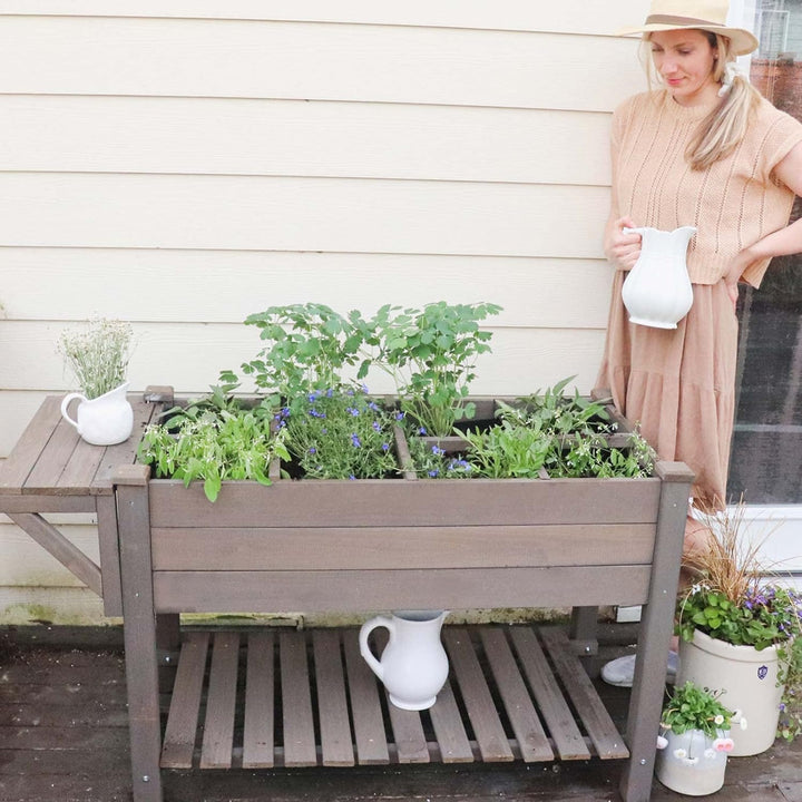 Aivituvin Raised Garden Bed with Wheels