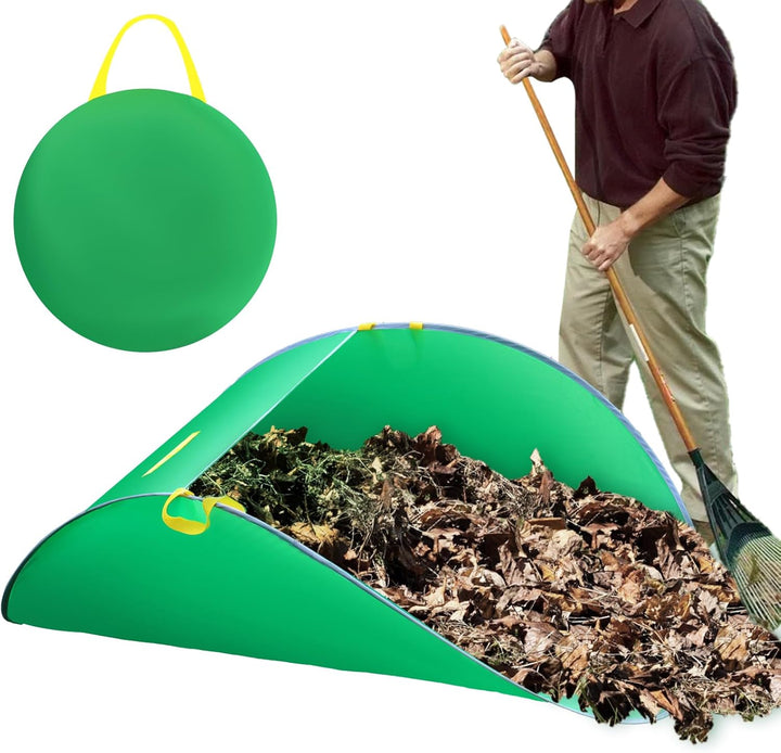 UQM Portable Leaf Collector – Foldable Reusable Yard Bag