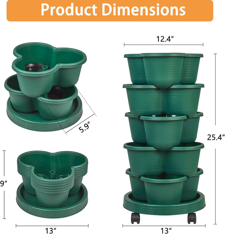 VECELO 5-Tier Vertical Planter
