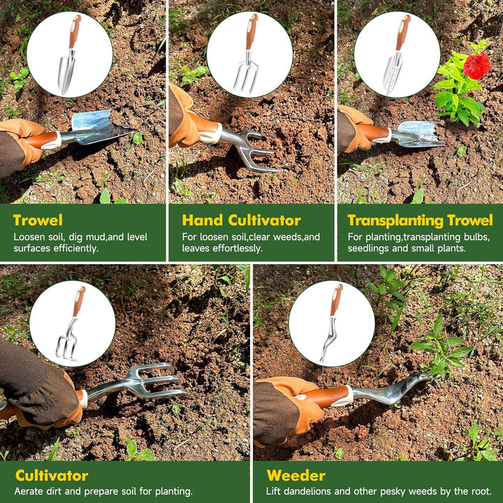 MelonArt 10-Piece Garden Tool Set