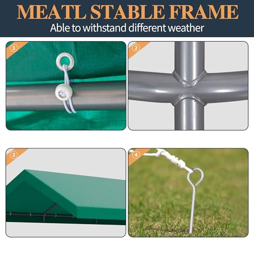 10x20 Ft Shintenchi Heavy-Duty Carport