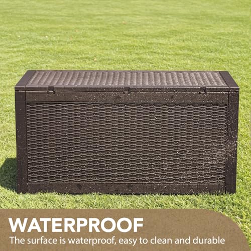 Devoko 100-Gallon Resin Deck Box