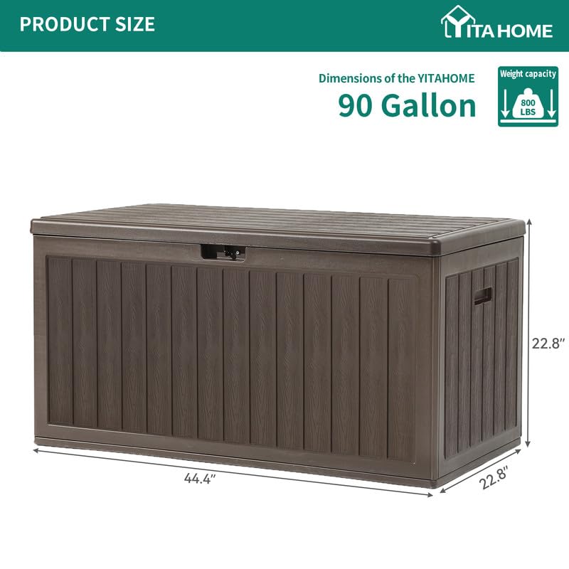 YITAHOME 260-Gallon Double-Wall Deck Box