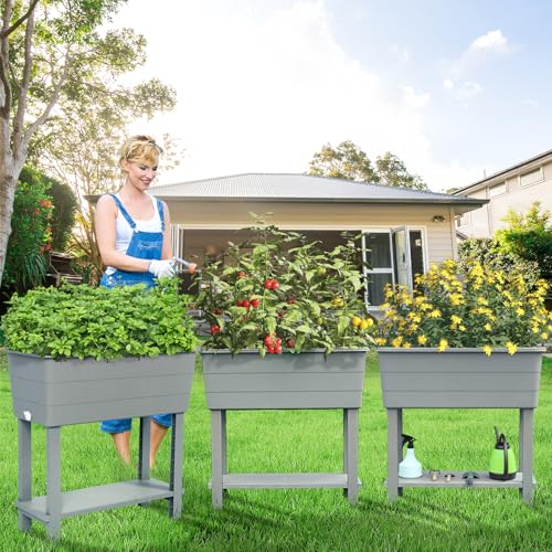 Aoodor Raised Planter Box Set of 3