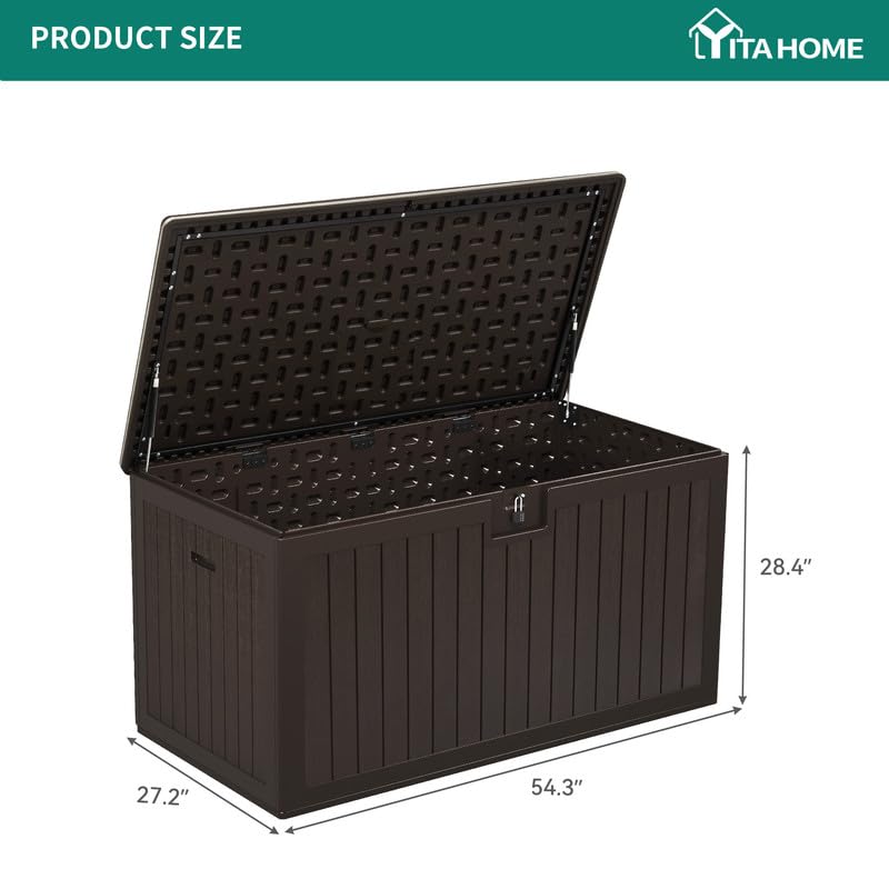 YITAHOME 260-Gallon Double-Wall Deck Box