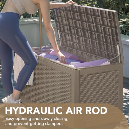 Devoko 100-Gallon Resin Deck Box