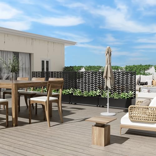 Casaphoria Metal Raised Garden Bed with Trellis