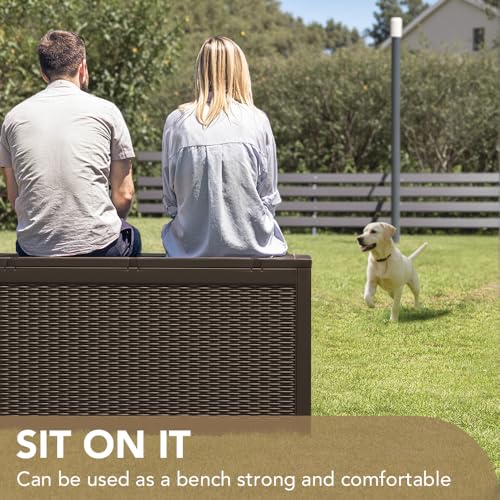 Devoko 100-Gallon Resin Deck Box