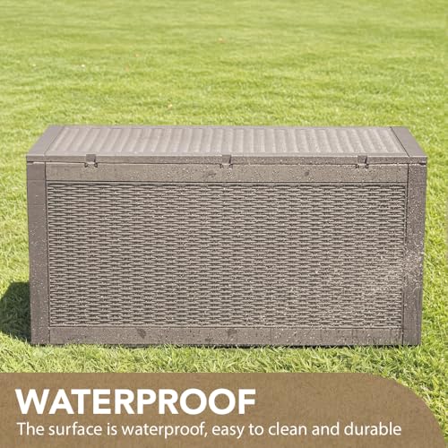 Devoko 100-Gallon Resin Deck Box