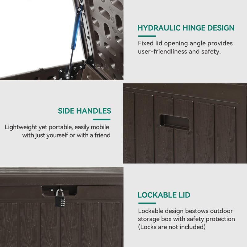 YITAHOME 260-Gallon Double-Wall Deck Box