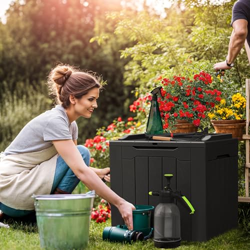 Devoko 100-Gallon Resin Deck Box