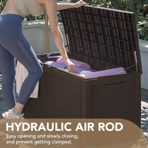 Devoko 100-Gallon Resin Deck Box