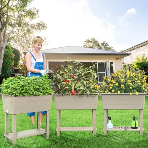 Aoodor Raised Planter Box Set of 3