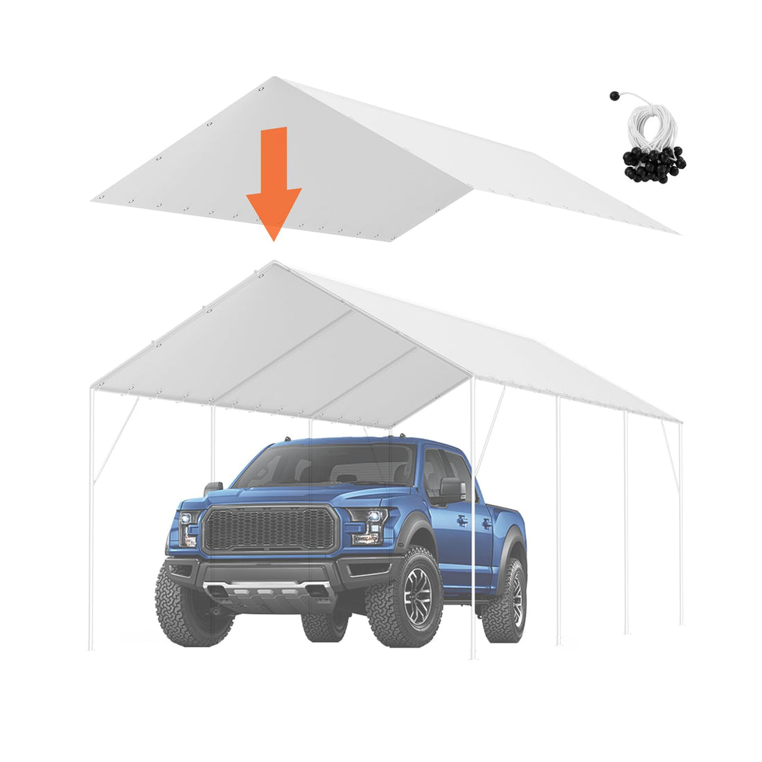 10x20 Ft VEVOR Heavy-Duty Carport
