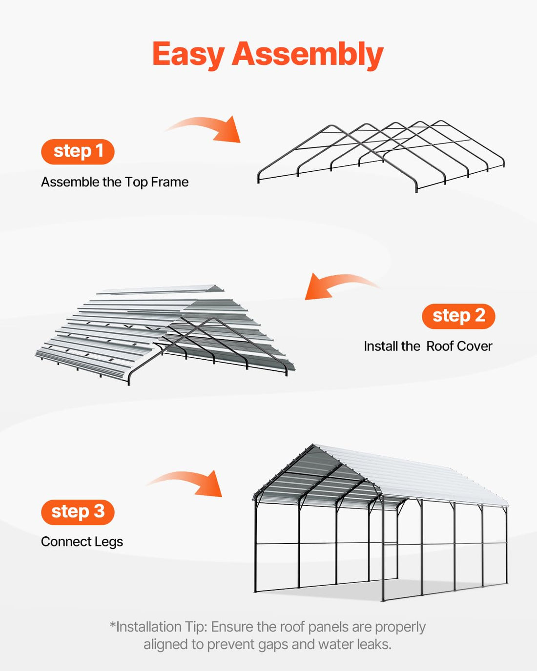 10x20 Ft VEVOR Heavy-Duty Carport