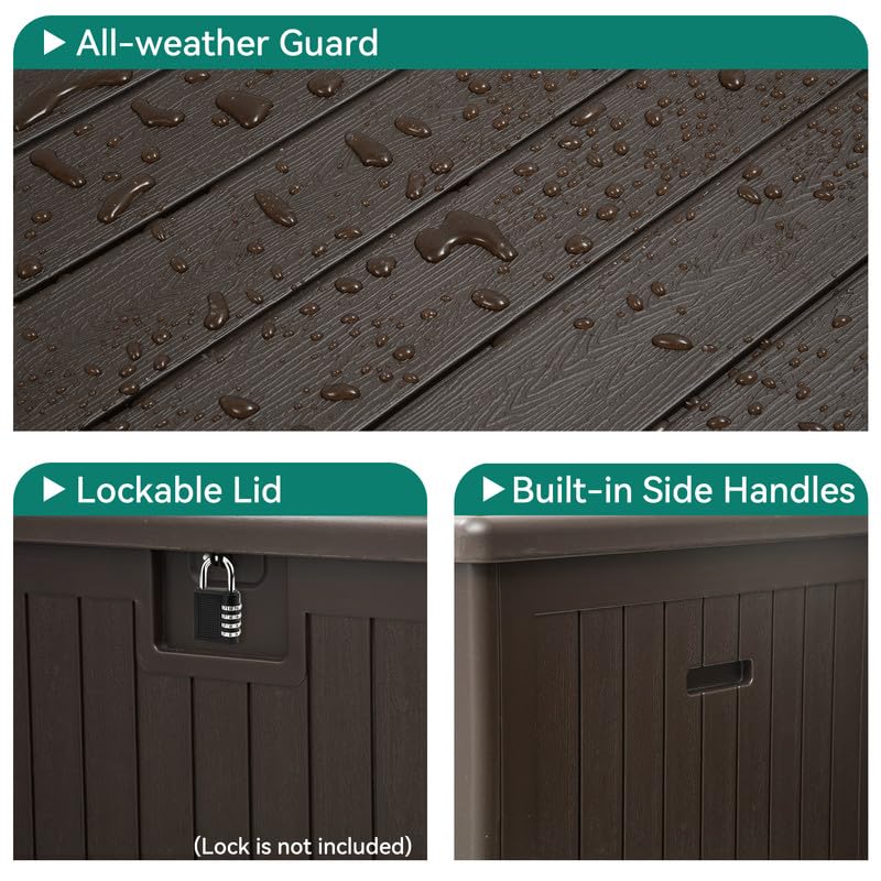 YITAHOME 260-Gallon Double-Wall Deck Box