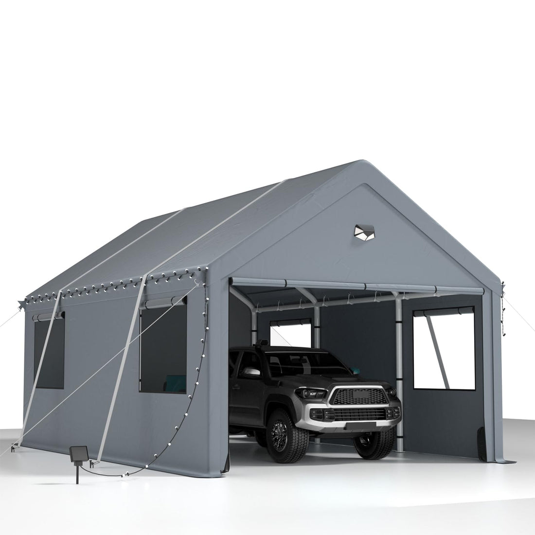 20x20 Ft 2-Car Heavy-Duty Carport