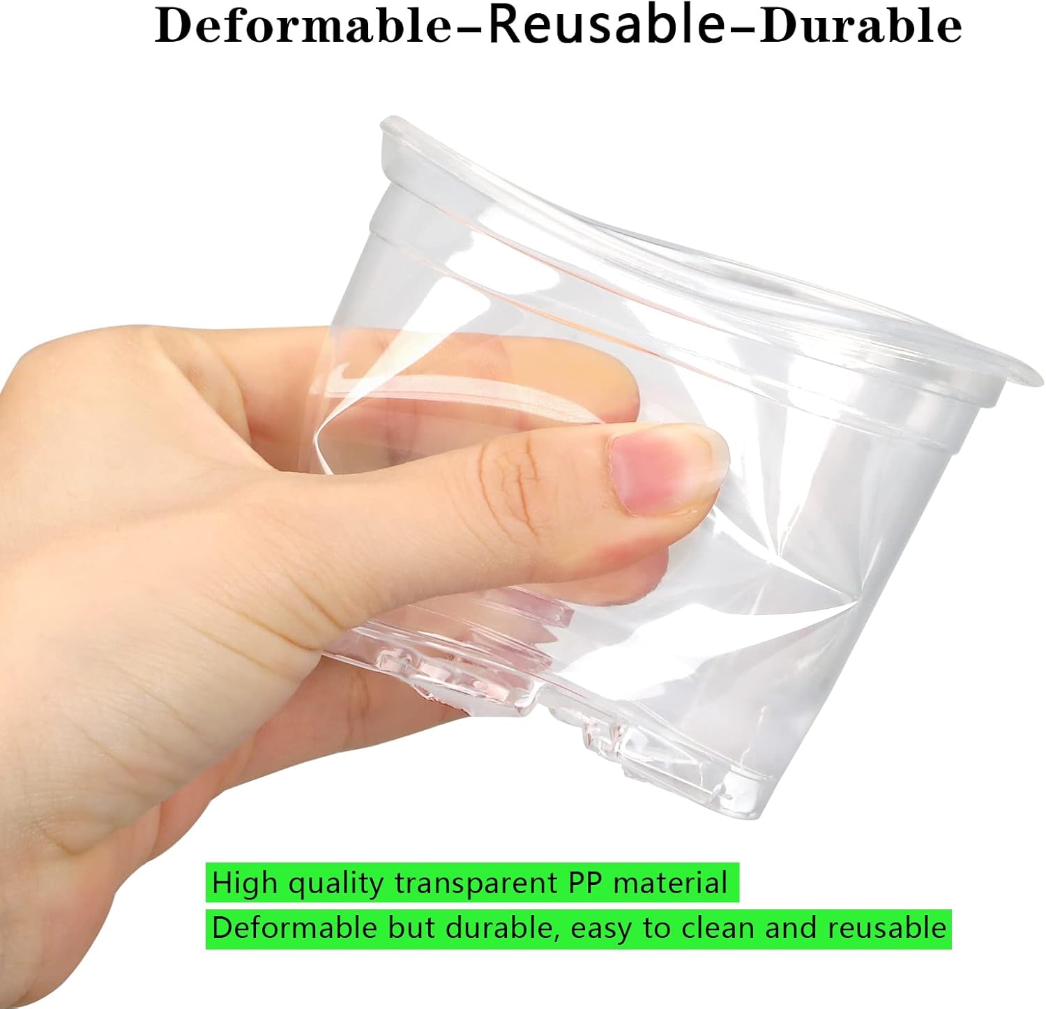 36 Pack Clear Nursery Pots with Drainage