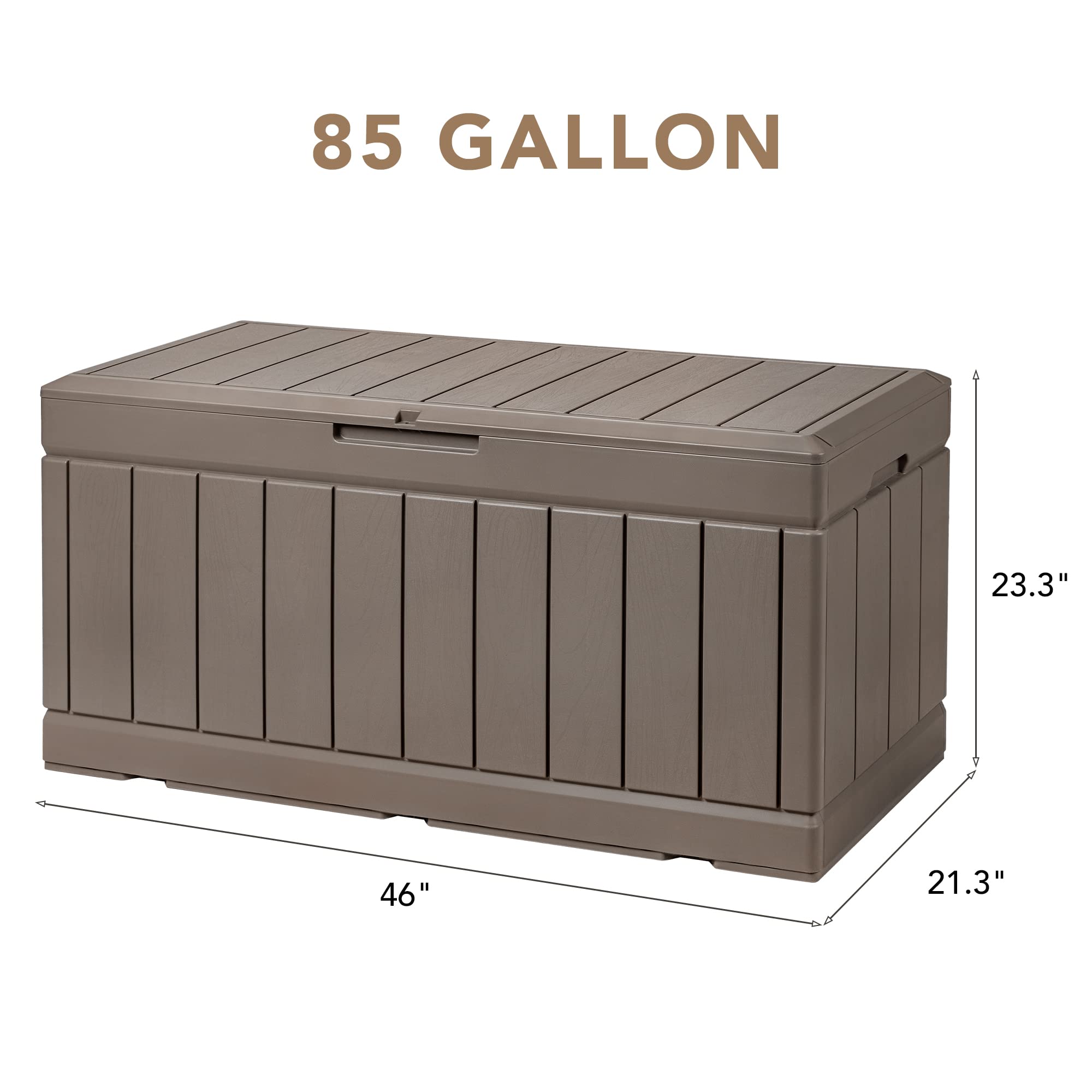 Devoko 100-Gallon Resin Deck Box