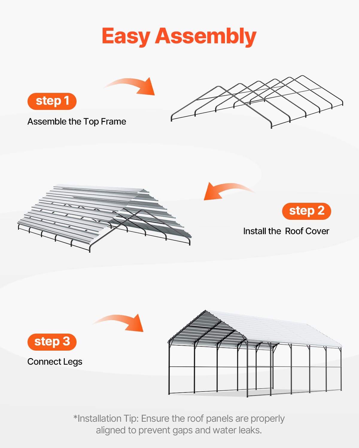 10x20 Ft VEVOR Heavy-Duty Carport