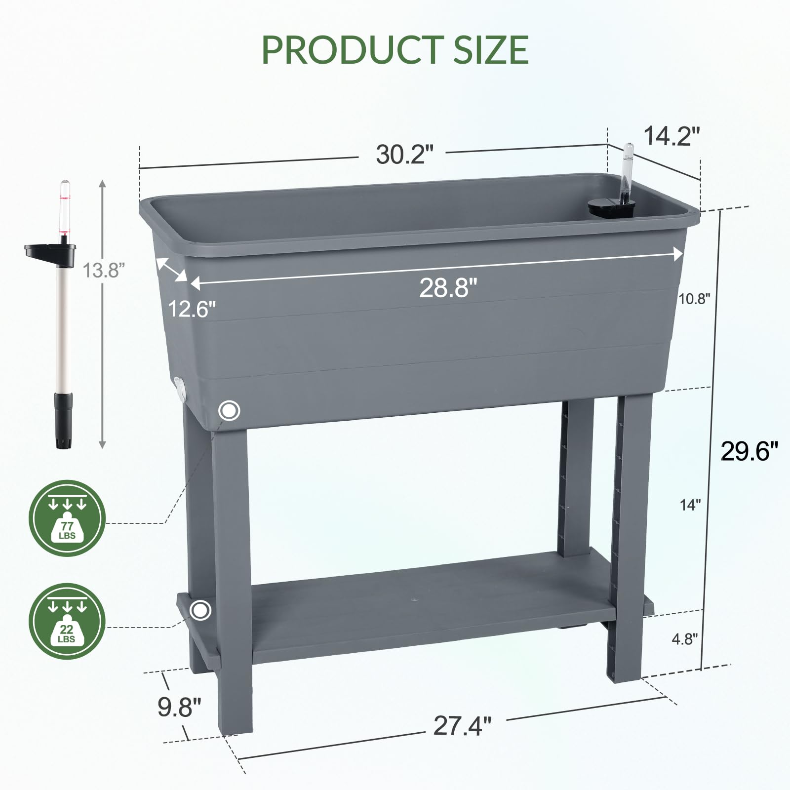 Aoodor Raised Planter Box Set of 3