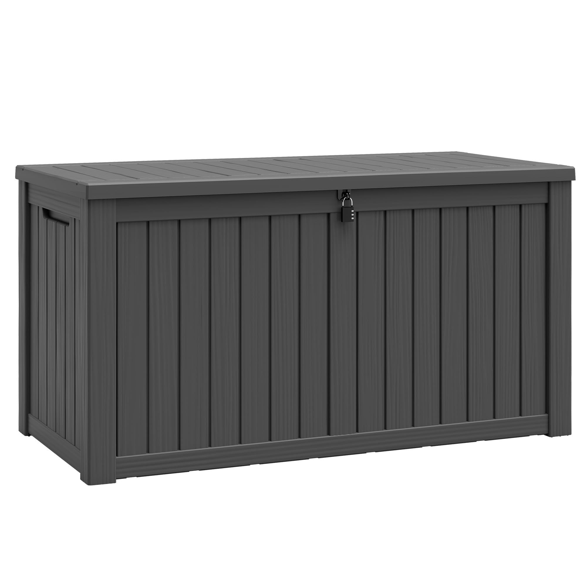 32-Gallon Resin Deck Box 2-Pack, Black