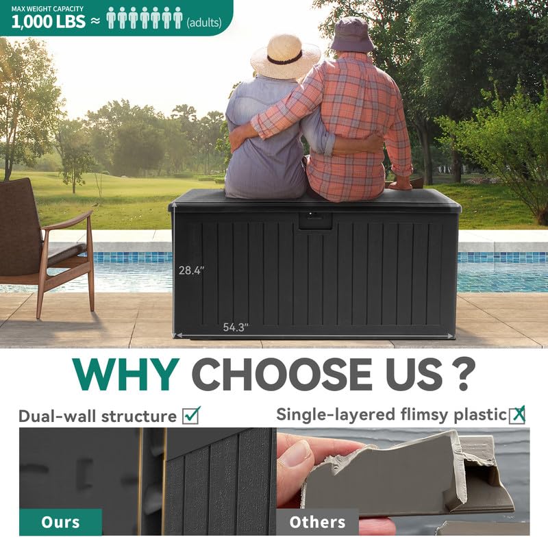 YITAHOME 260-Gallon Double-Wall Deck Box