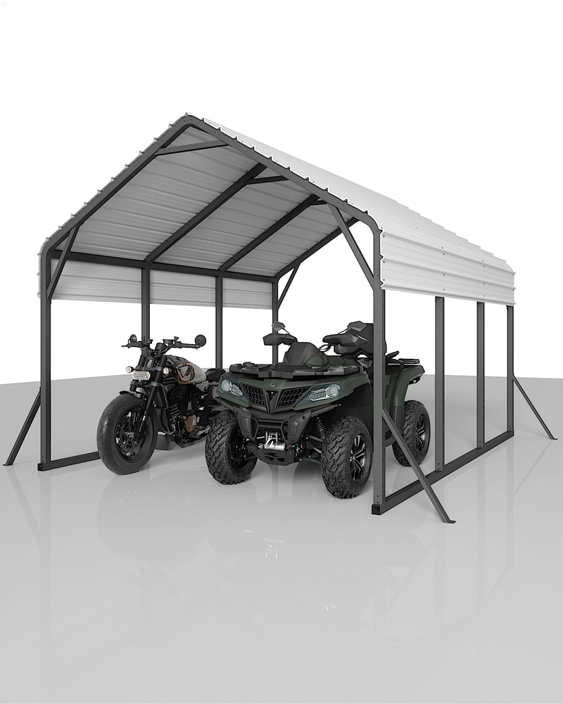 11x20x9 Ft Vertical Roof Metal Carport
