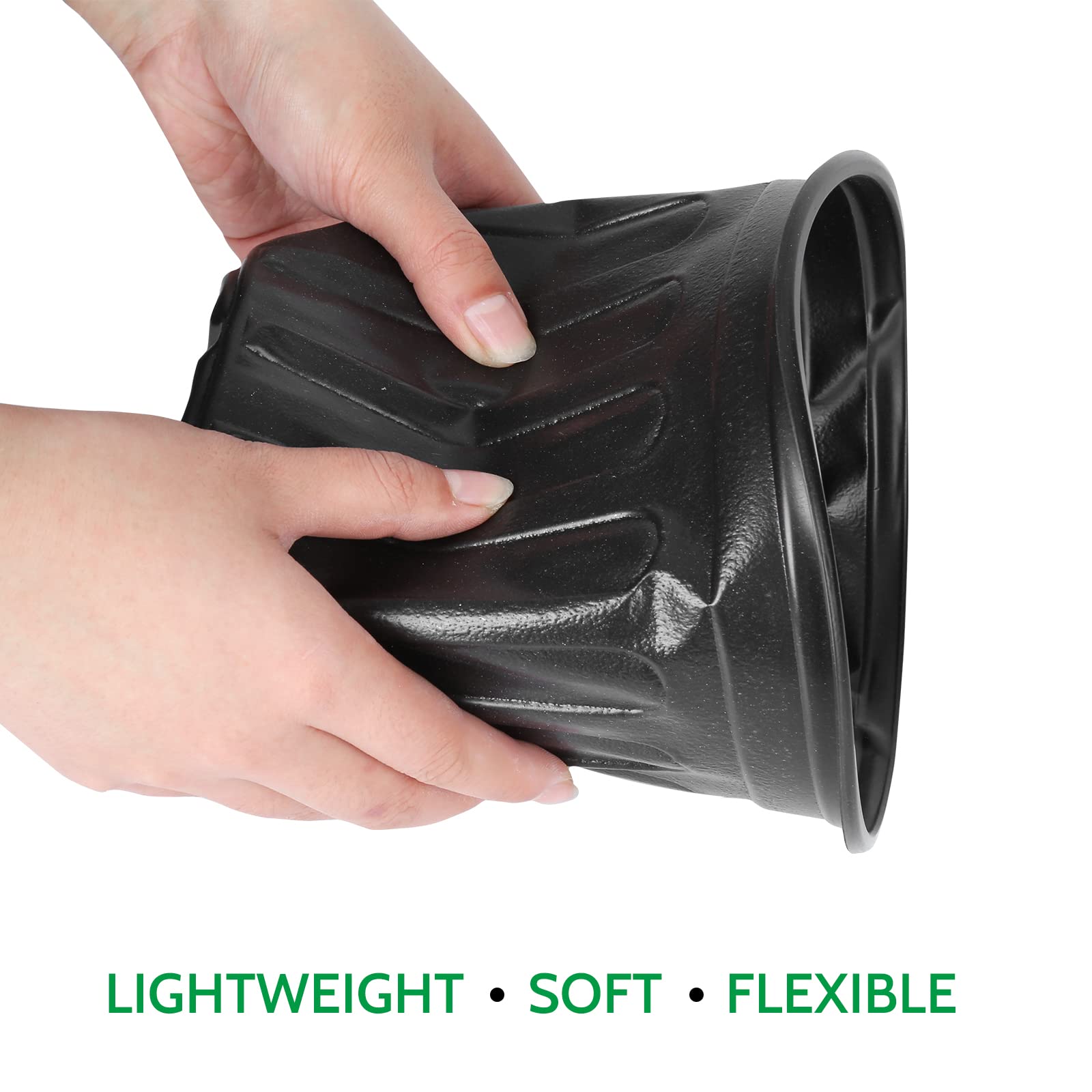 JERIA 100-Pack 0.5 Gal Nursery Pots with Labels