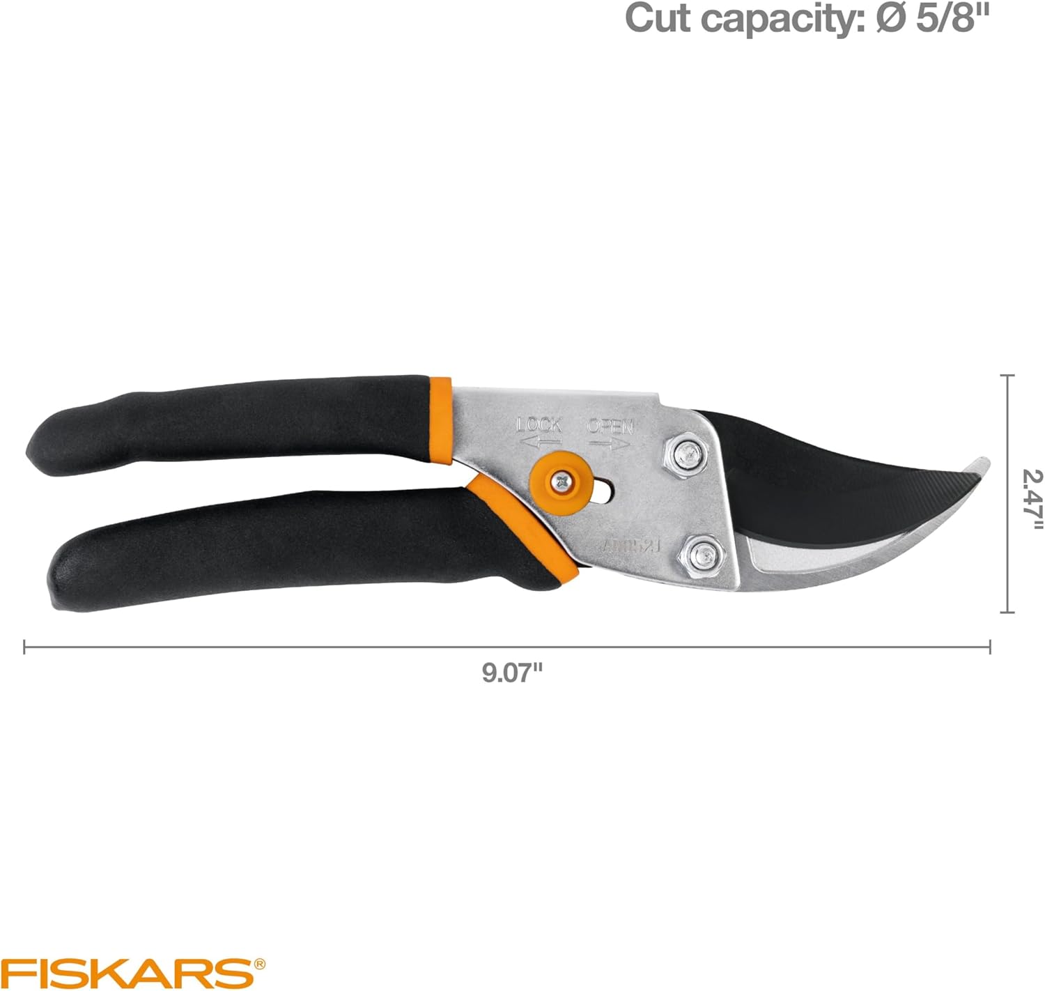 Fiskars 5/8" Bypass Pruning Shears