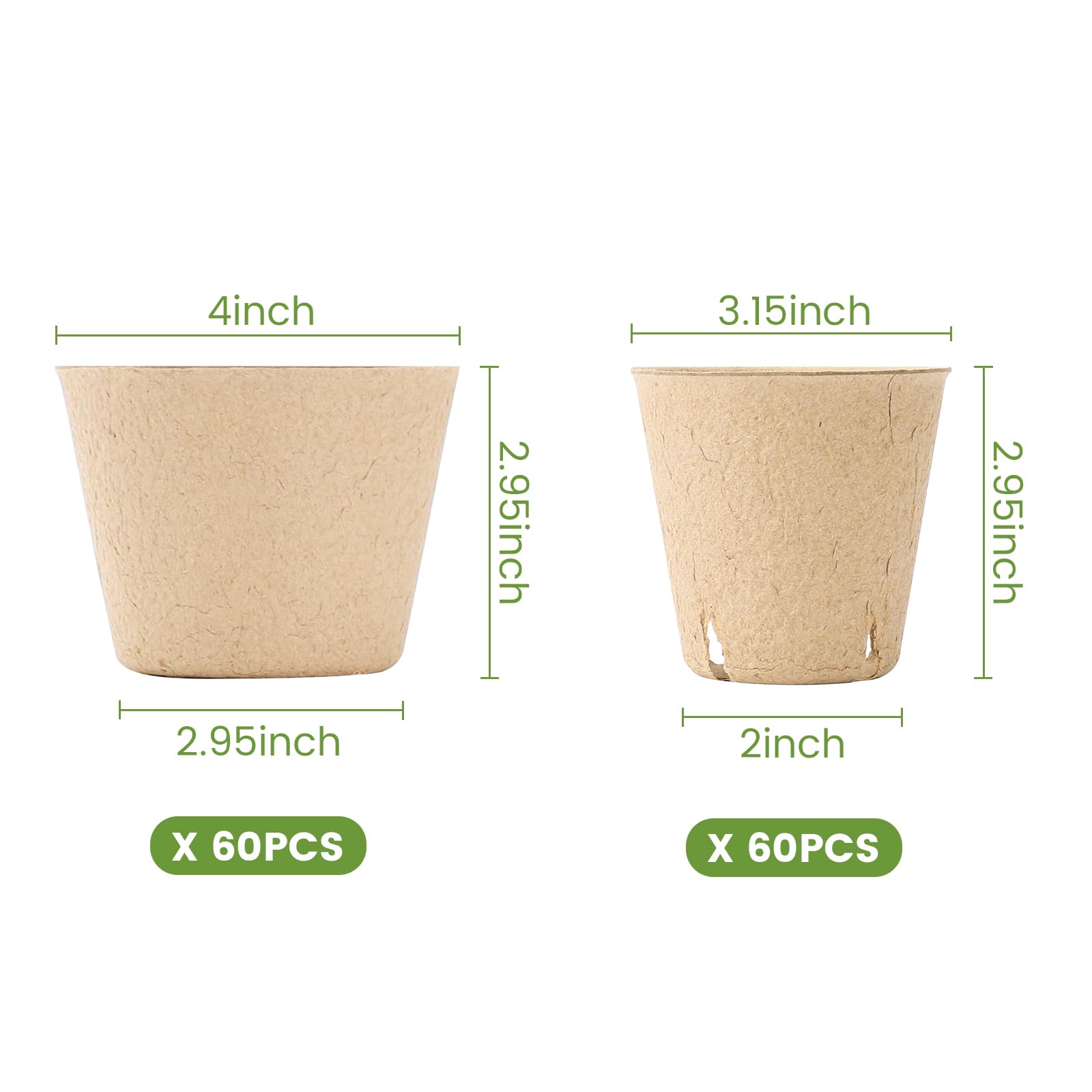 "30-Pack Clear Nursery Pots with Drainage"