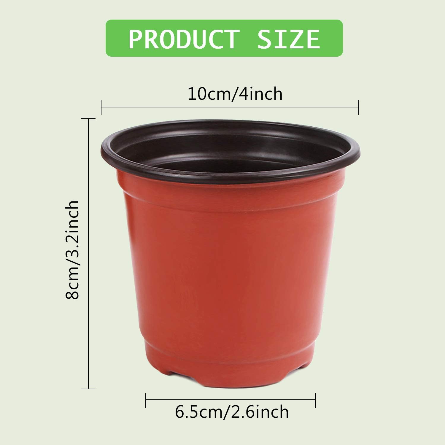 "Augshy 220 4” Plant Pots with Labels"