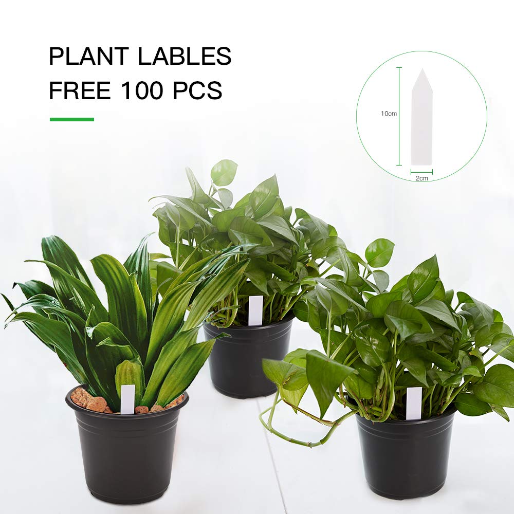 JERIA 100-Pack 0.5 Gal Nursery Pots with Labels