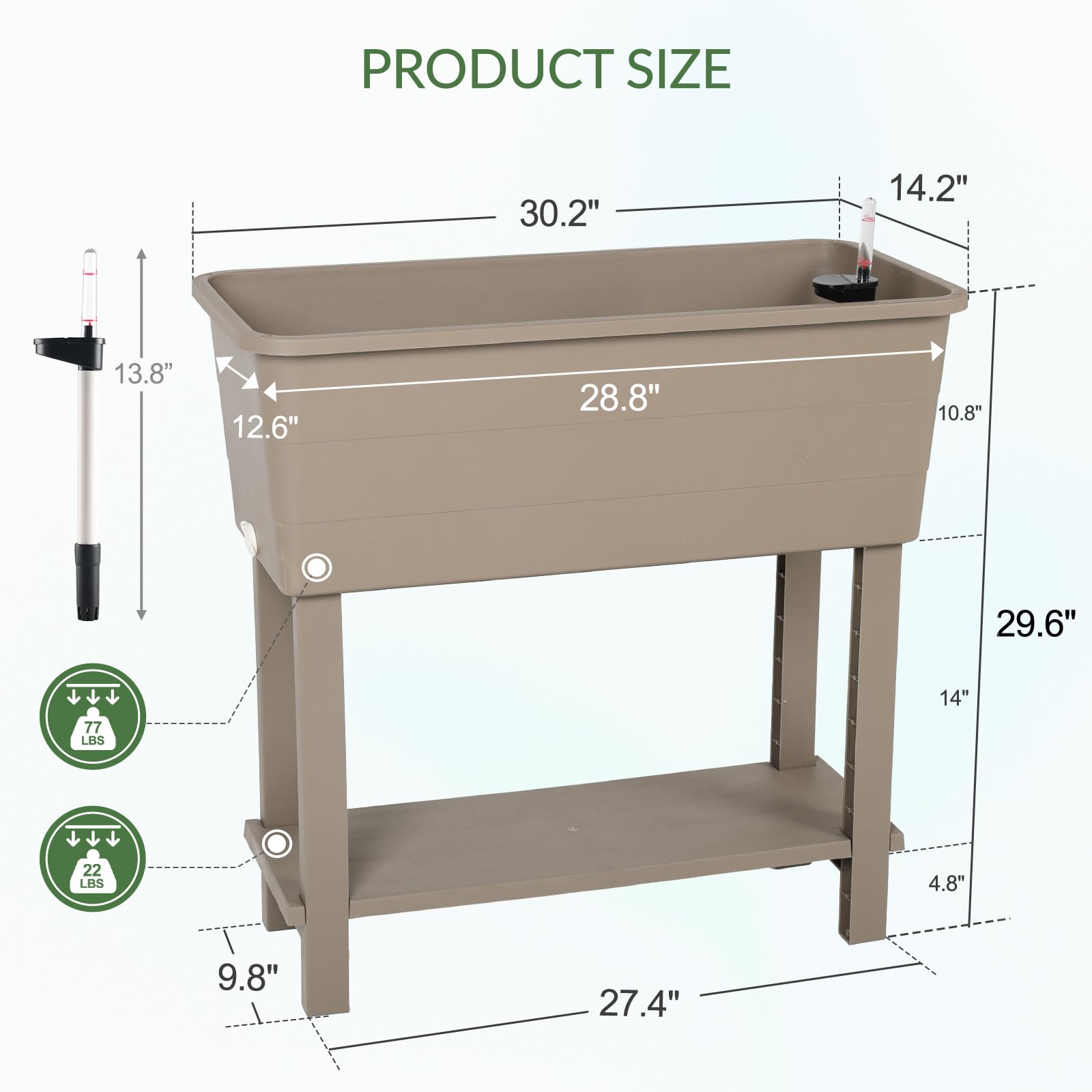 Aoodor Raised Planter Box Set of 3