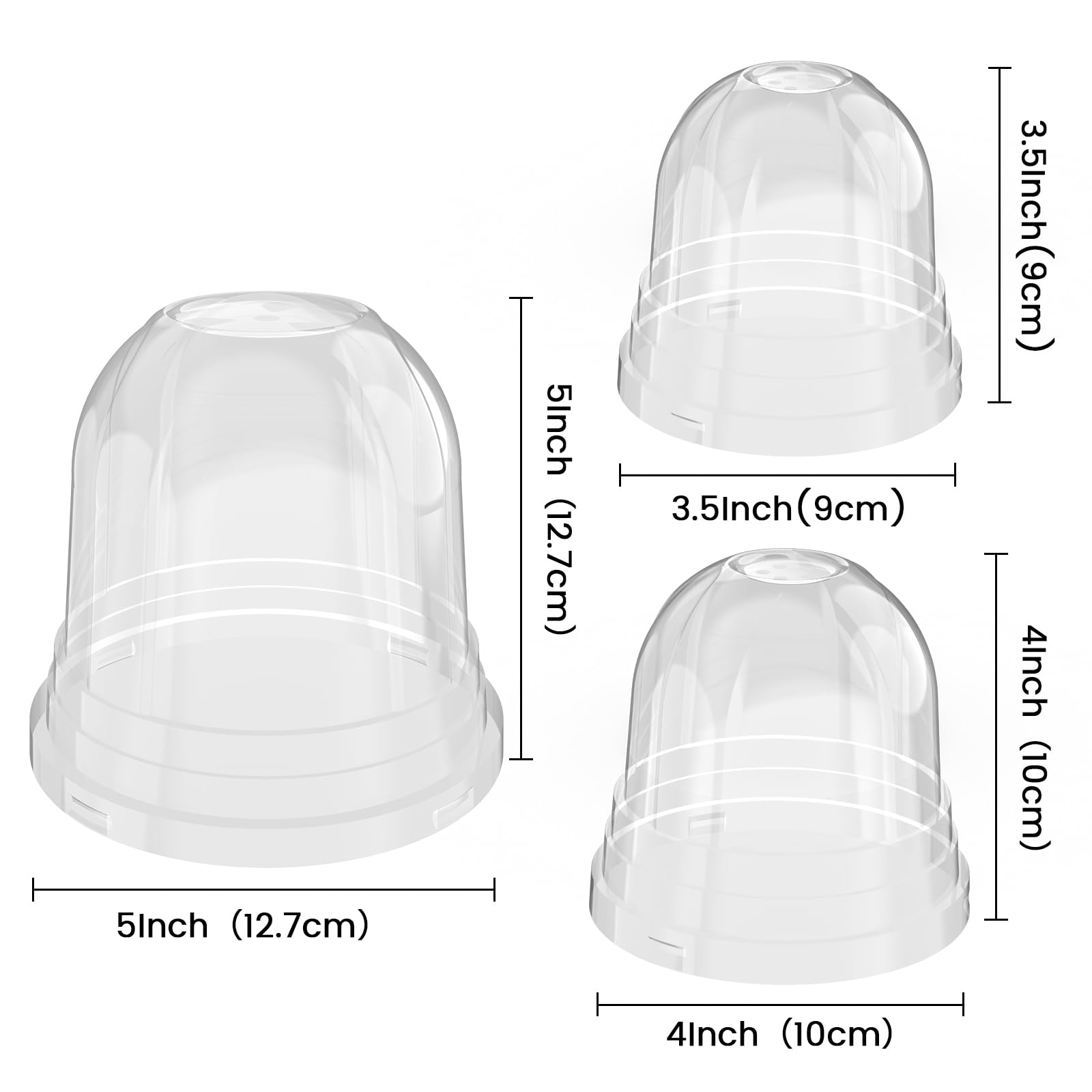 "30-Pack Clear Nursery Pots with Drainage"