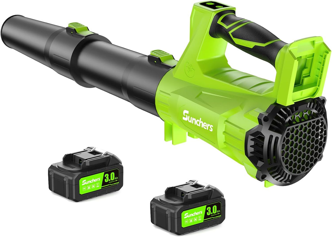 20V Cordless Leaf Blower, 2 Batteries Included