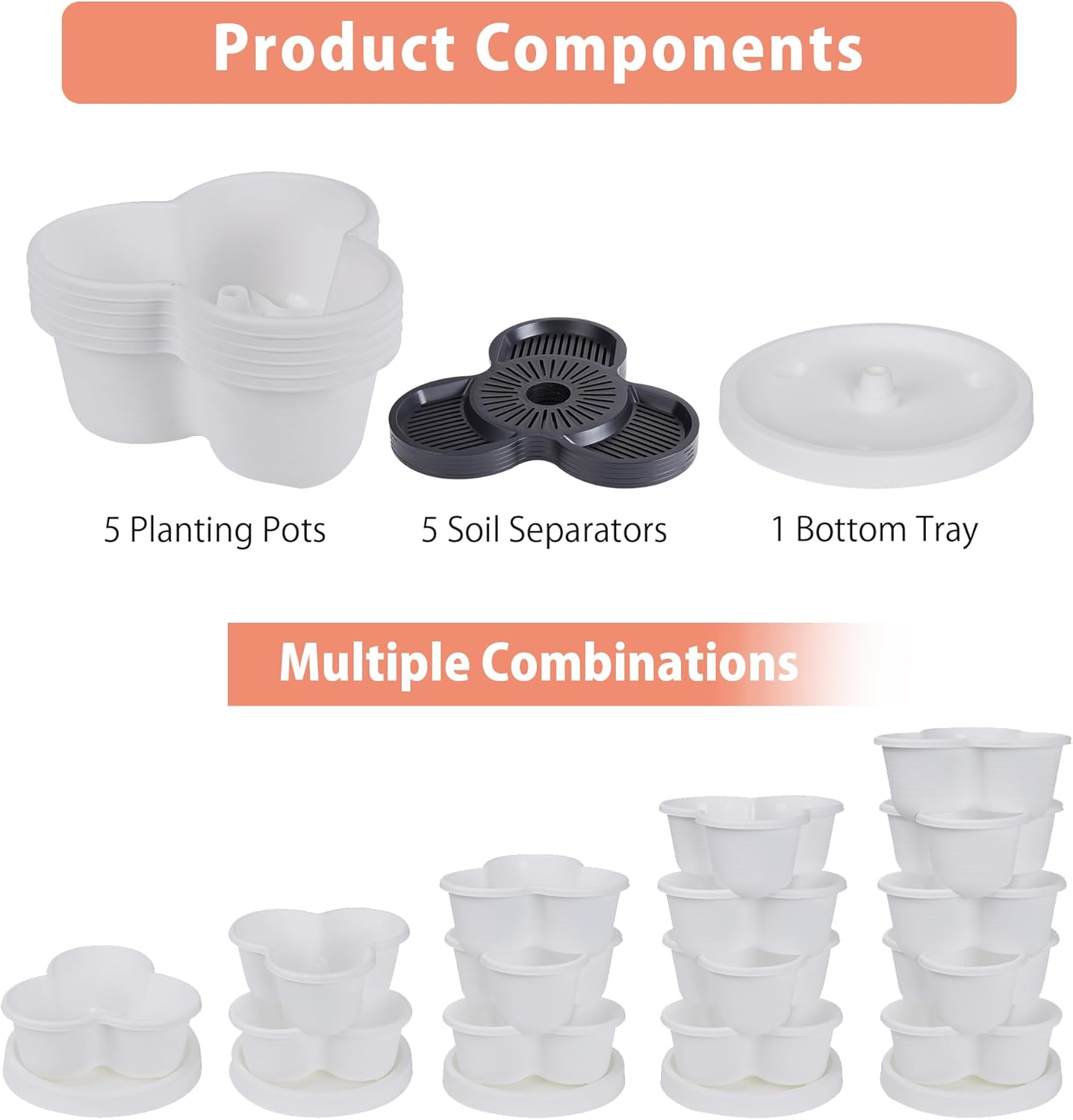 VECELO 5-Tier Vertical Planter