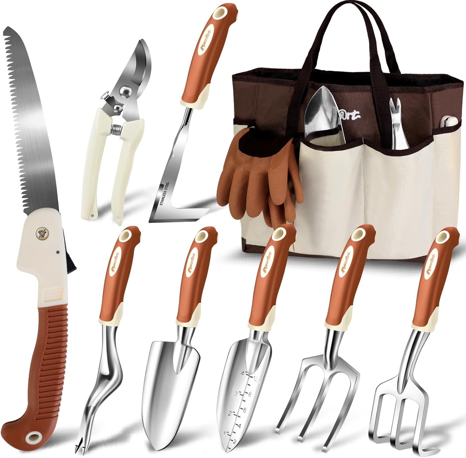 MelonArt 10-Piece Garden Tool Set