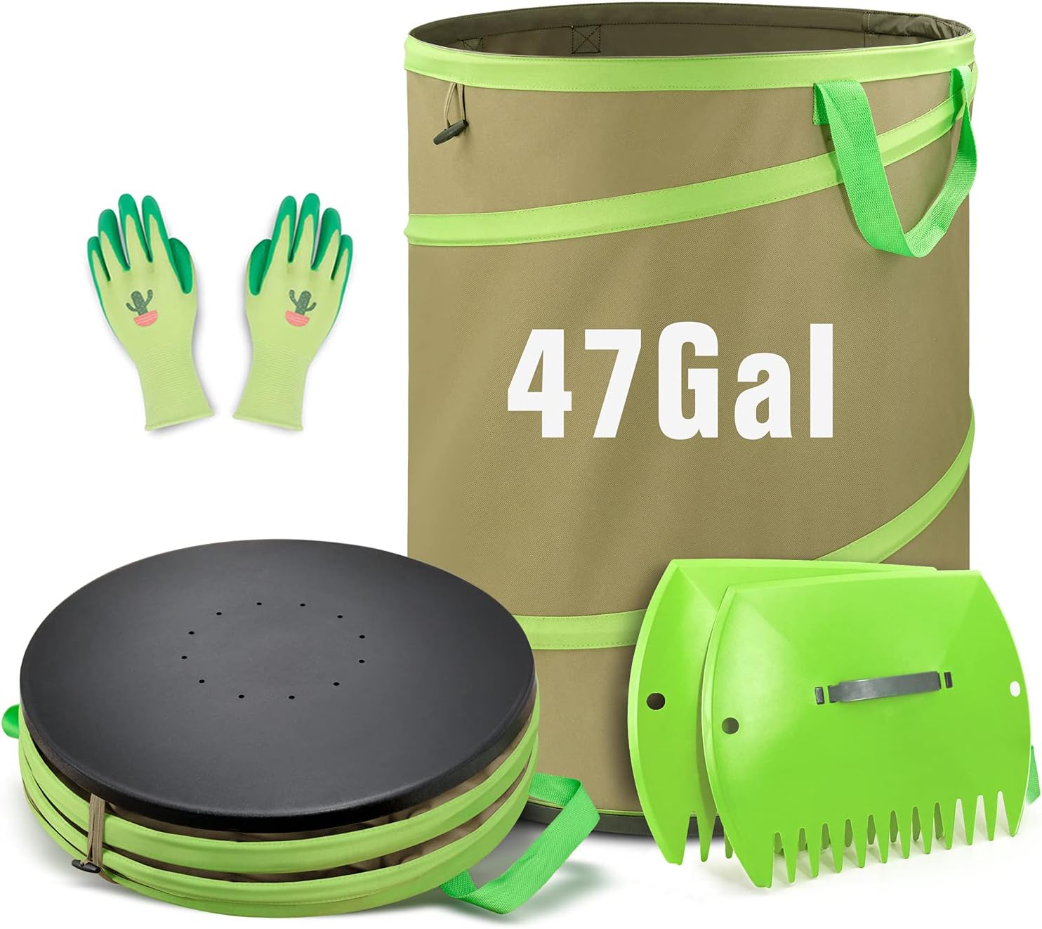 Colwelt 47-Gal Collapsible Garden Bag