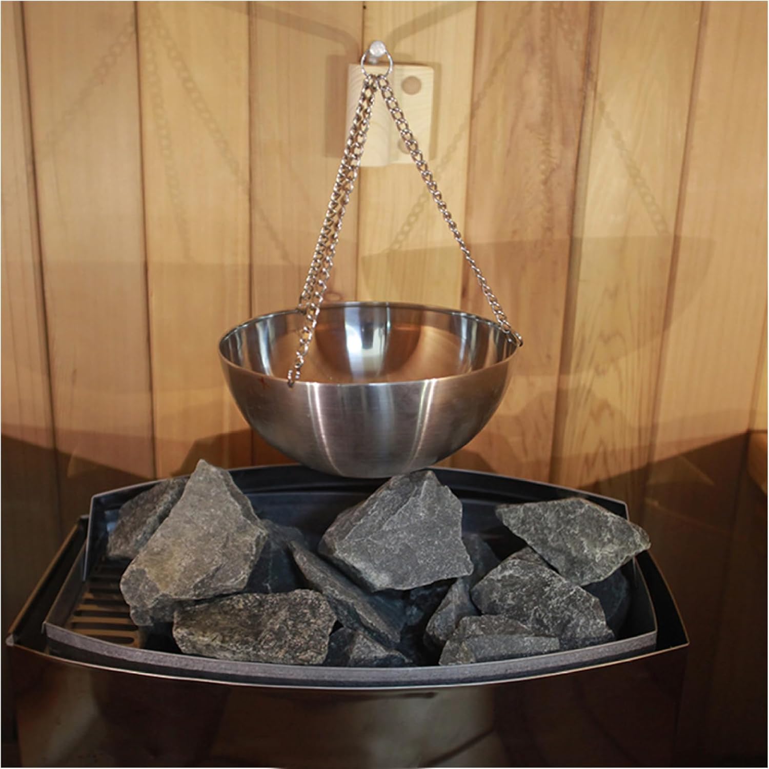 Stainless Steel Sauna Oil Bowl 12cm