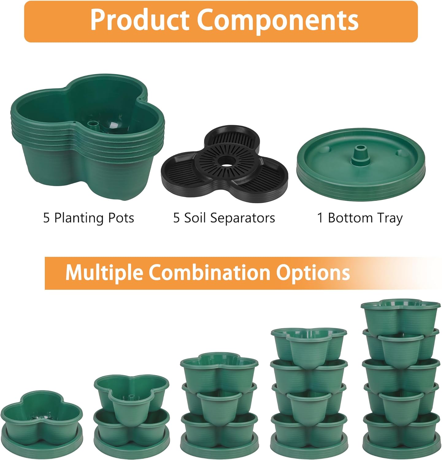 VECELO 5-Tier Vertical Planter