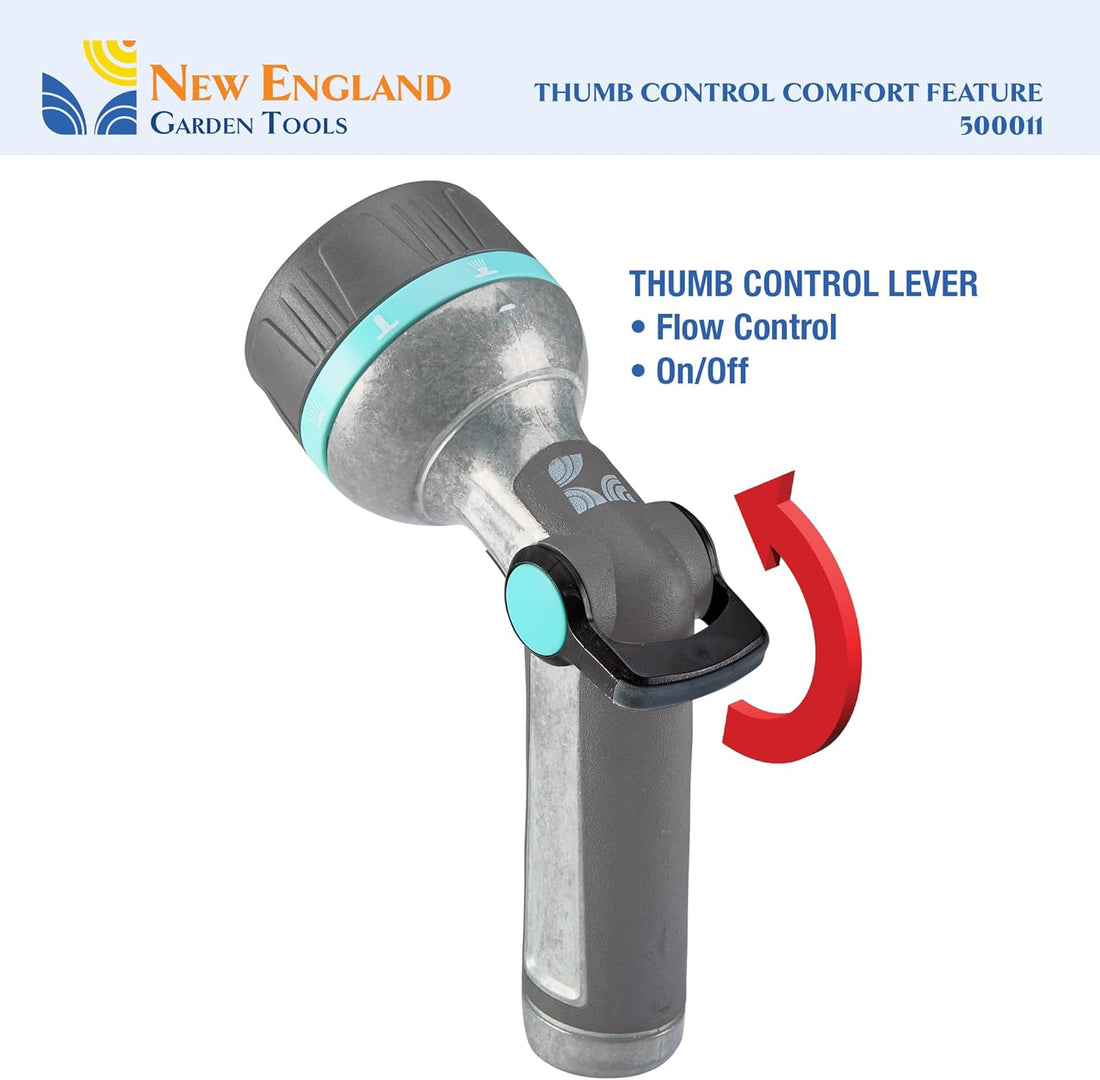 "Heavy Duty 8-Pattern Hose Nozzle"