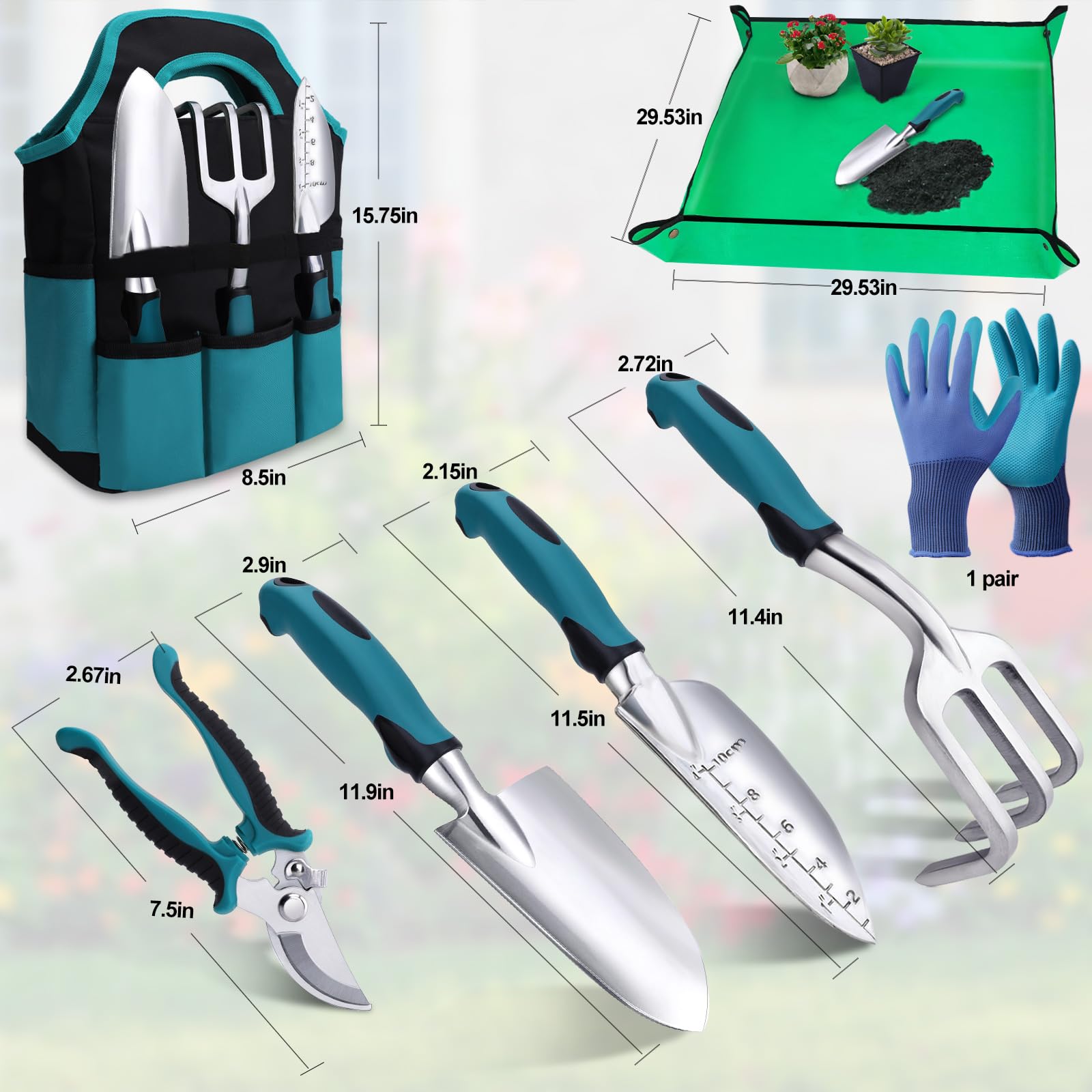 Kynup 7-Piece Garden Tools Set