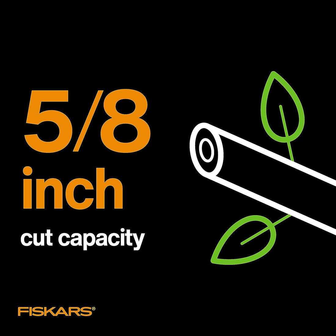 Fiskars 5/8" Bypass Pruning Shears