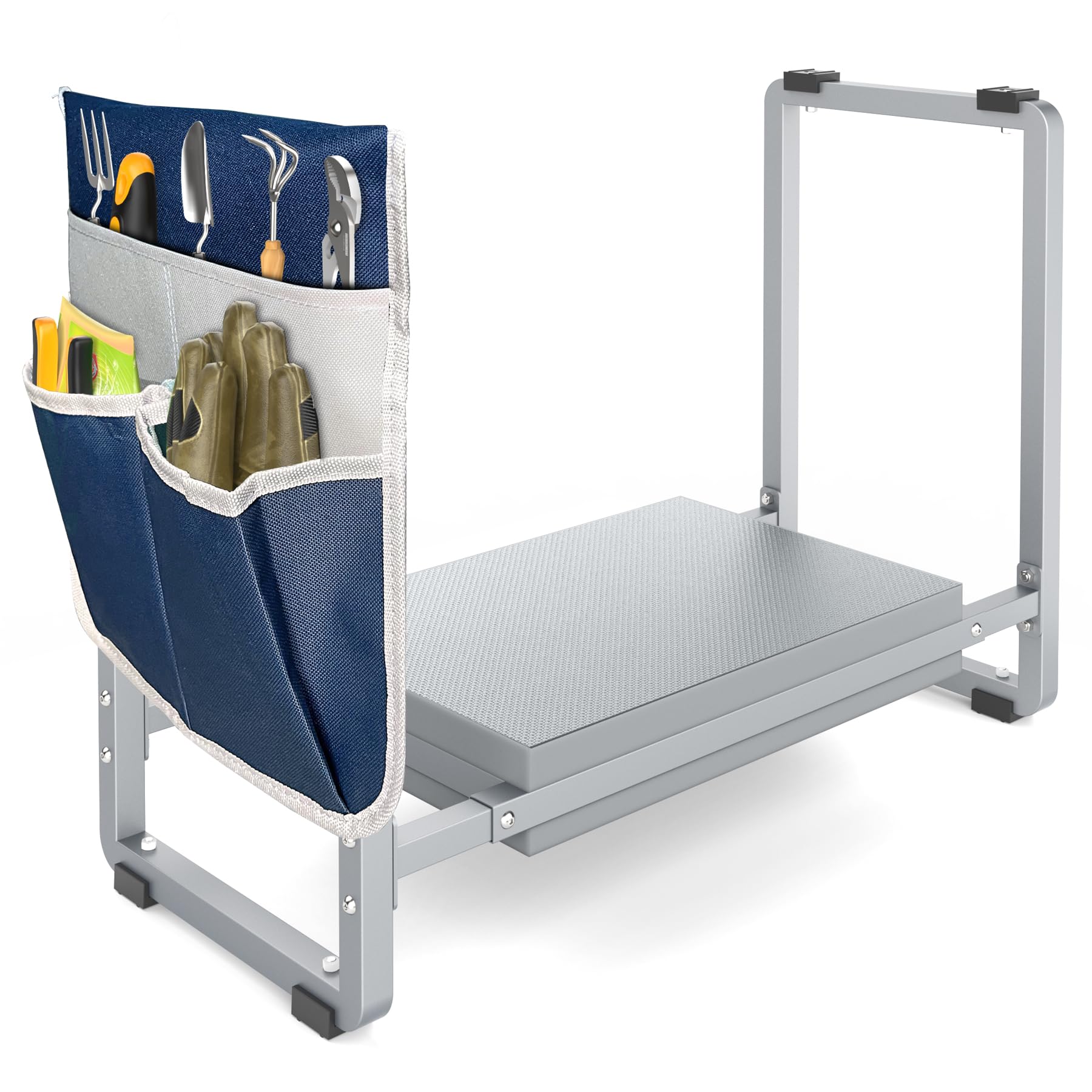 FLINTER Wide Garden Kneeler & Seat, Black