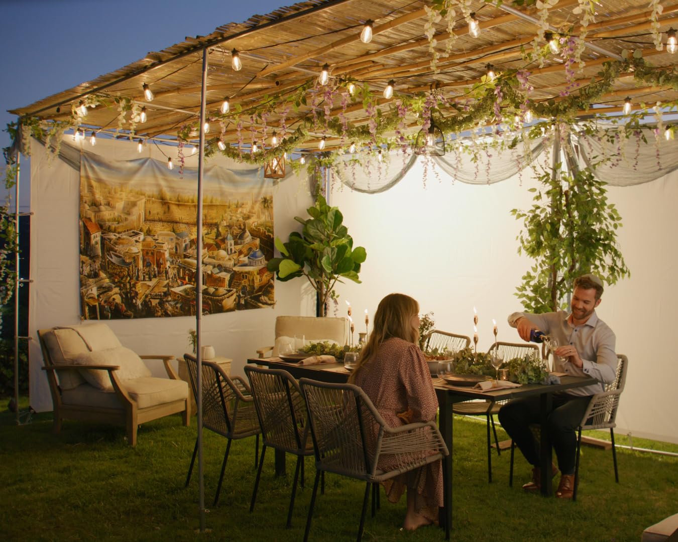 Sieger 6x8 Ft Sukkah Kit with Schach & Storage Bag