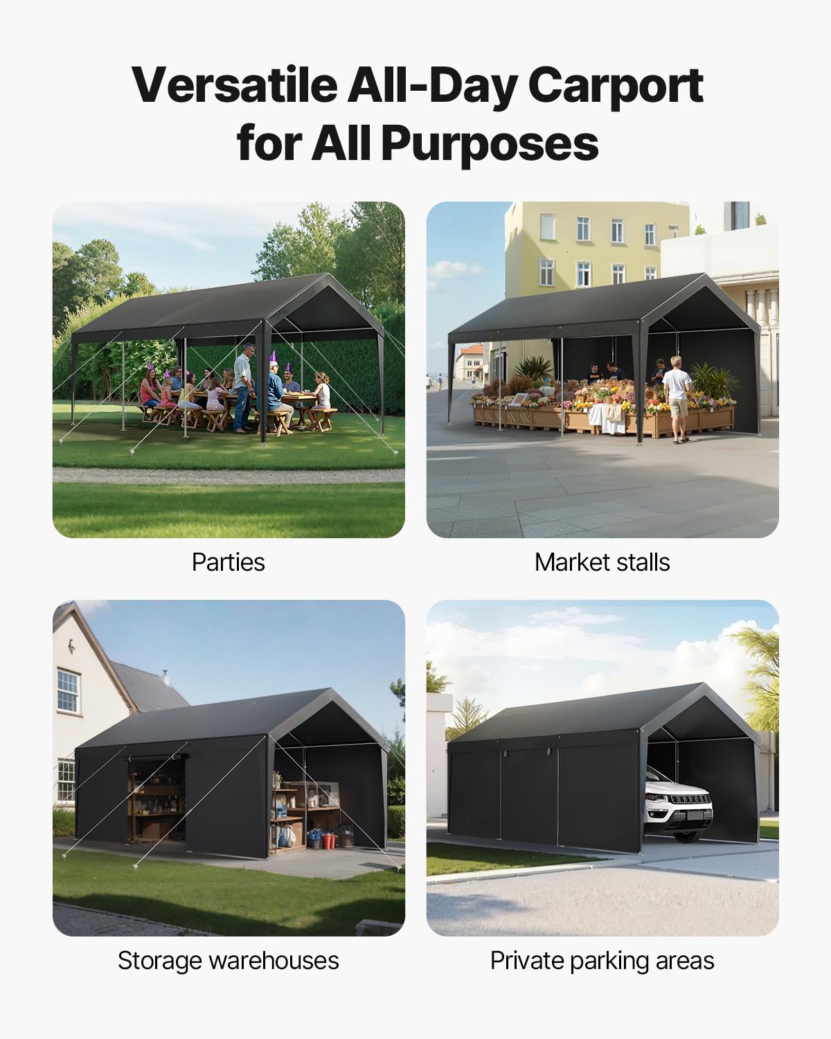 10x20 Ft VEVOR Heavy-Duty Carport