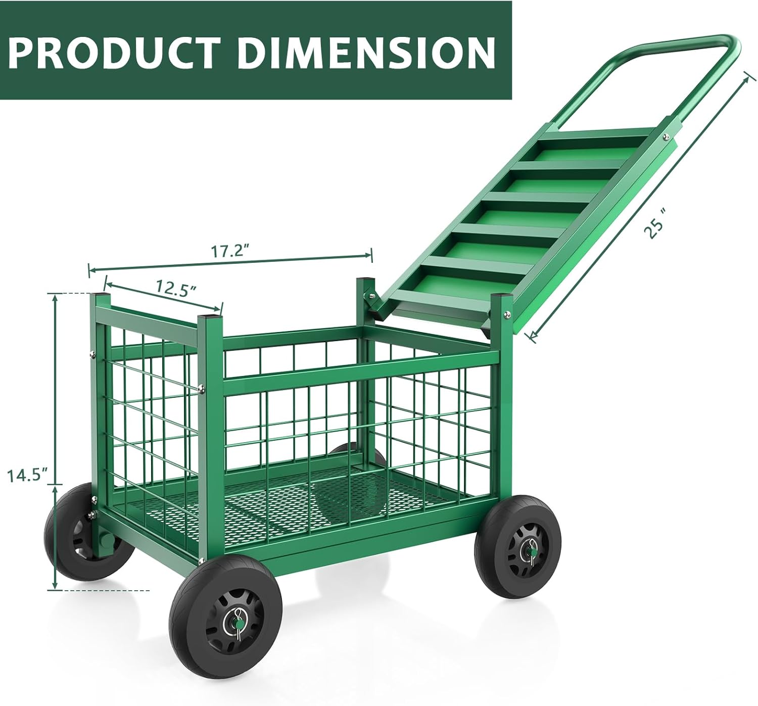 "FLINTER Garden Cart with Seat"
