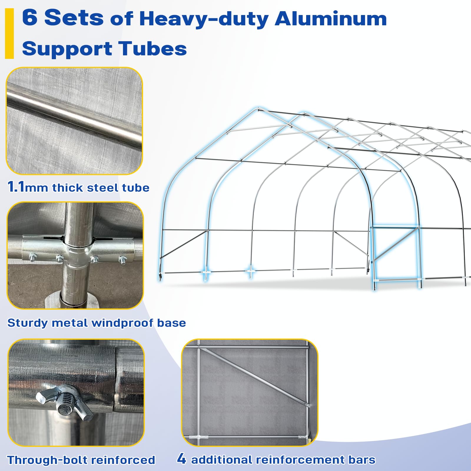 20x30 Ft EROMMY Heavy-Duty Carport