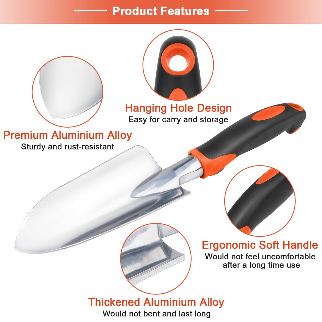 3-Piece Heavy Duty Garden Tools Set